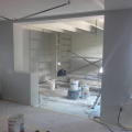 binnen zijaanbouw in aanbouw   werk Bergen