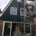 bovengevel voorzien van keralite gevelbekleding incl isolatie  werk kudelstaart